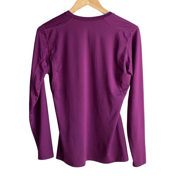 Nike Pro Vneck Fitted Workout Shirt Purple M - Picture 8 of 10